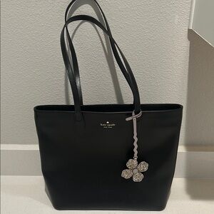 Kate Spade Black Structured Tote with Sleek Design